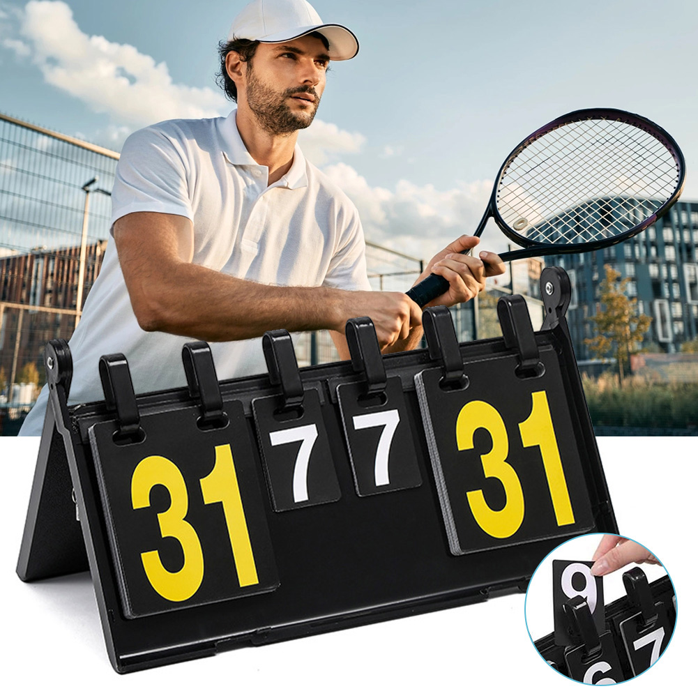 Table Tennis Score - Flip Scorekeeper,Portable Scoreboard Baskeball Tennis Volleyball