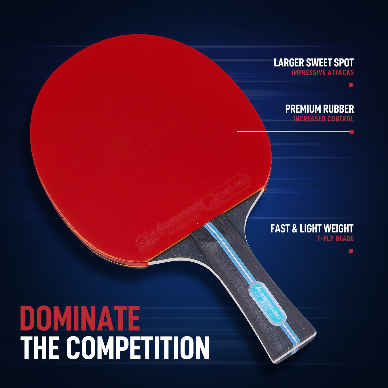 Kawasaki Table Tennis Equipmen - Table Tennis Kit Bag avis et prix