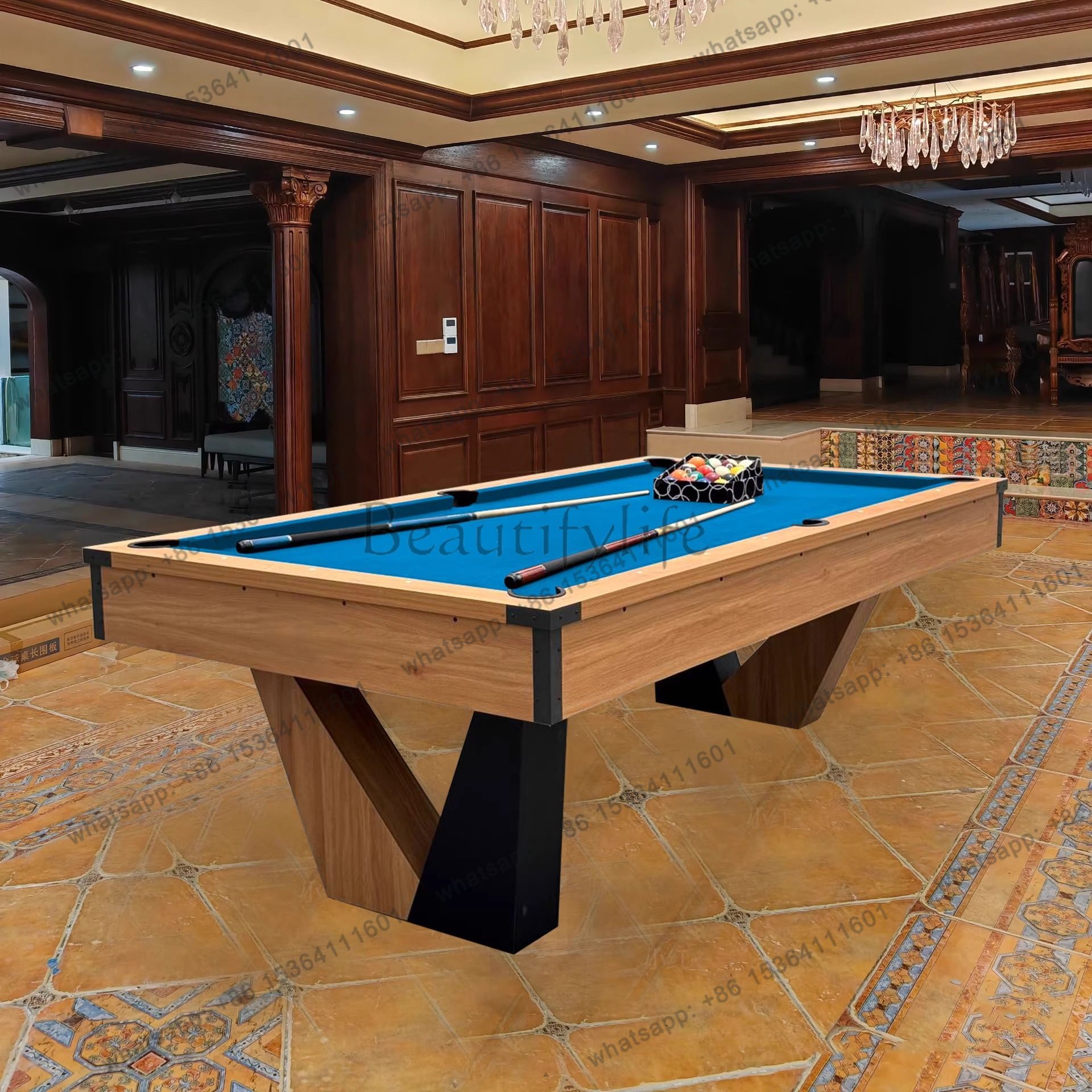 Billiards table marble black e - Table Tennis Or Tennis Table avis et prix