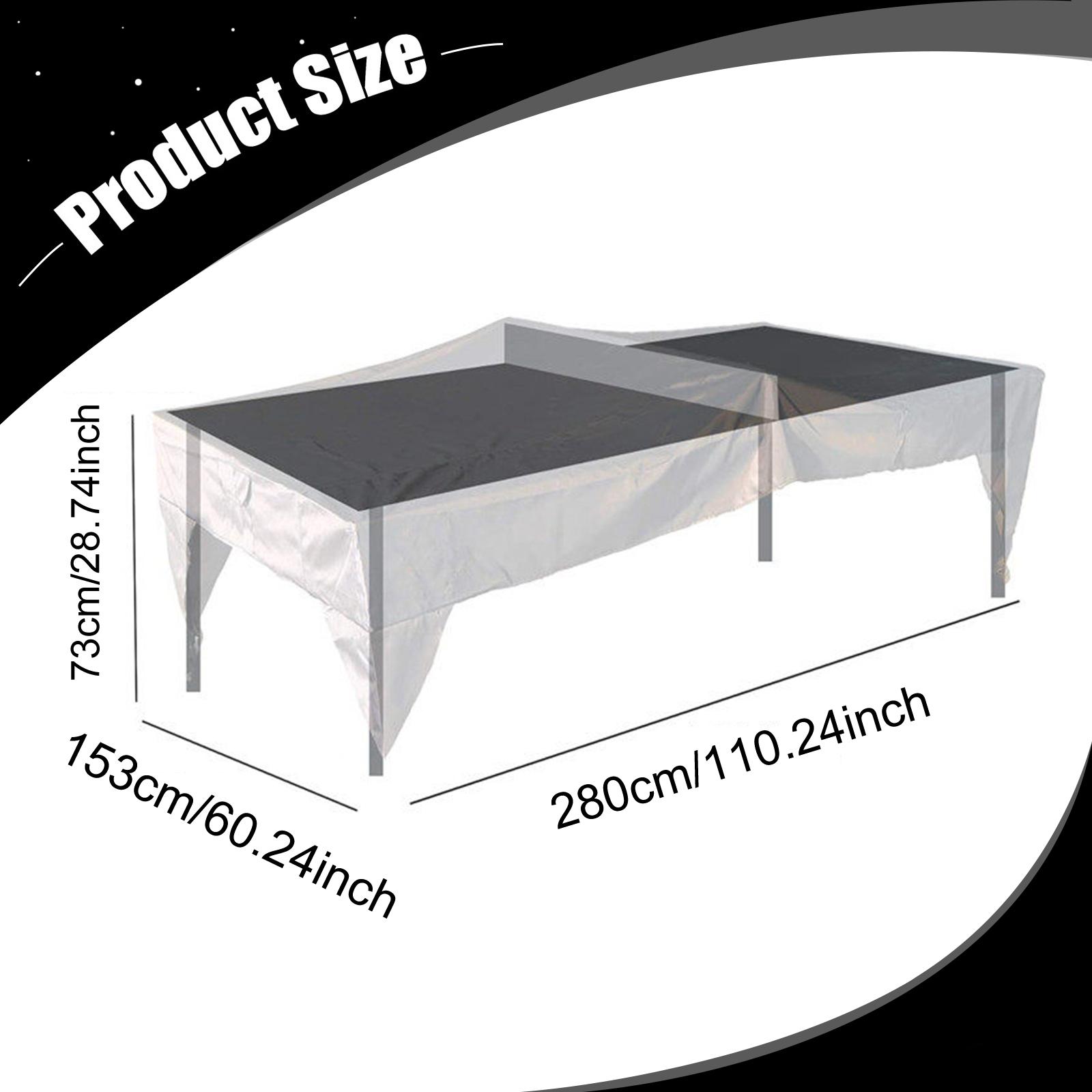 Premium 190T Silver Polyester  - Table Tennis Or Tennis Table avis et prix