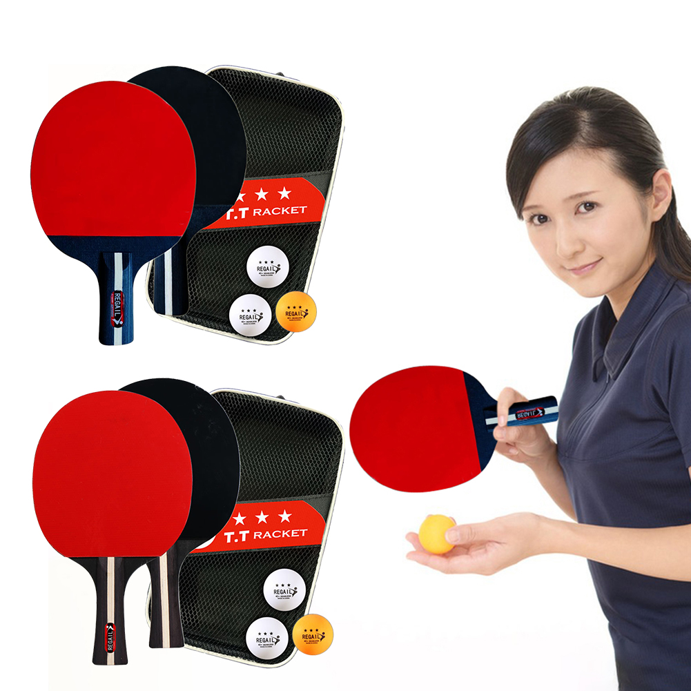 Table Tennis Racket 2 Rackets  - Table Tennis Kit Bag avis et prix