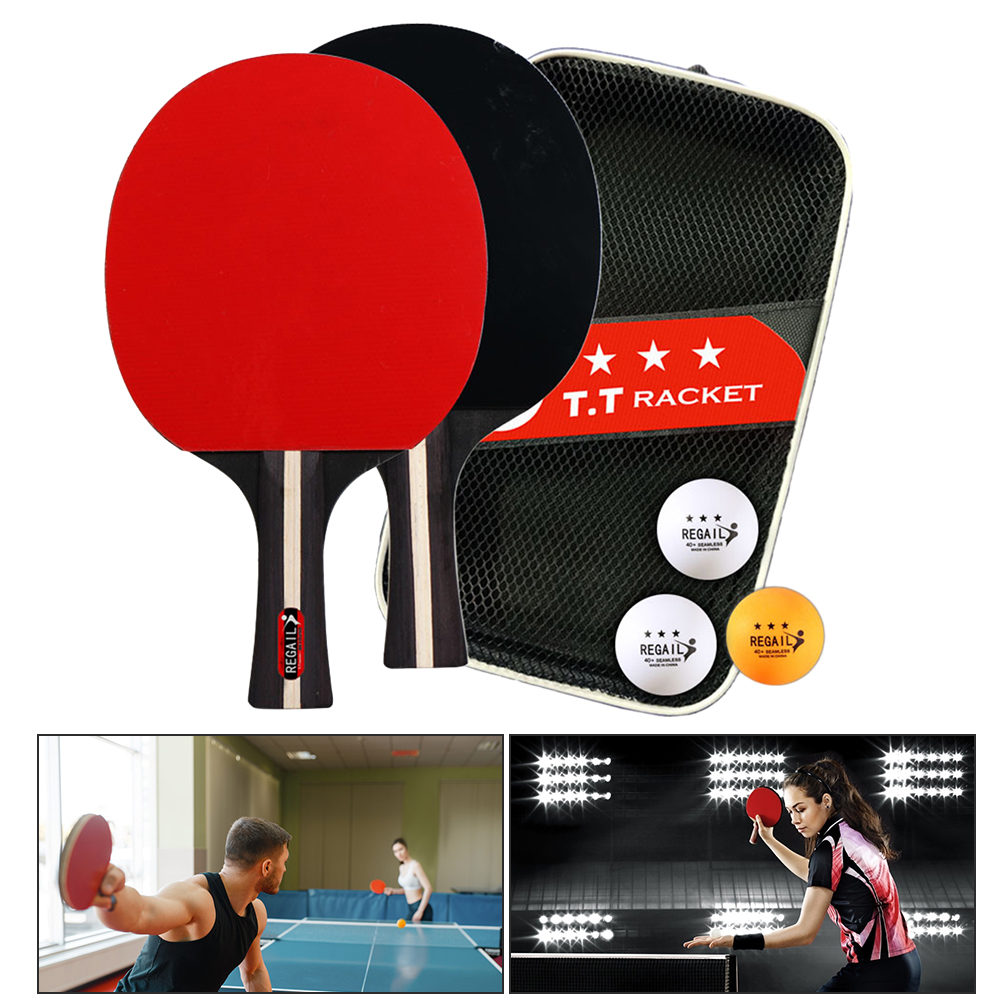 Table Tennis Racket 2 Rackets  - Table Tennis Kit Bag avis et prix