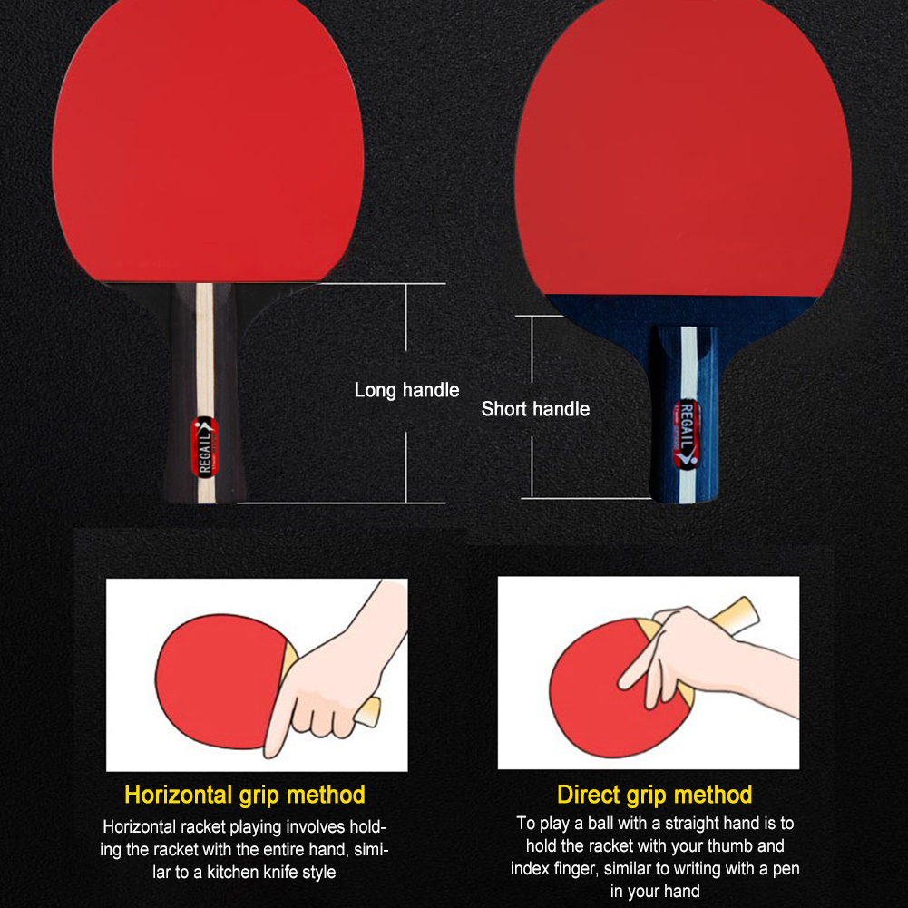 Table Tennis Racket 2 Rackets  - Table Tennis Kit Bag avis et prix
