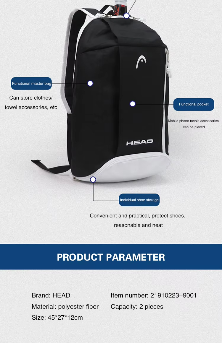 HEAD Tennis Racket Bag Large C - Table Tennis Kit Bag avis et prix