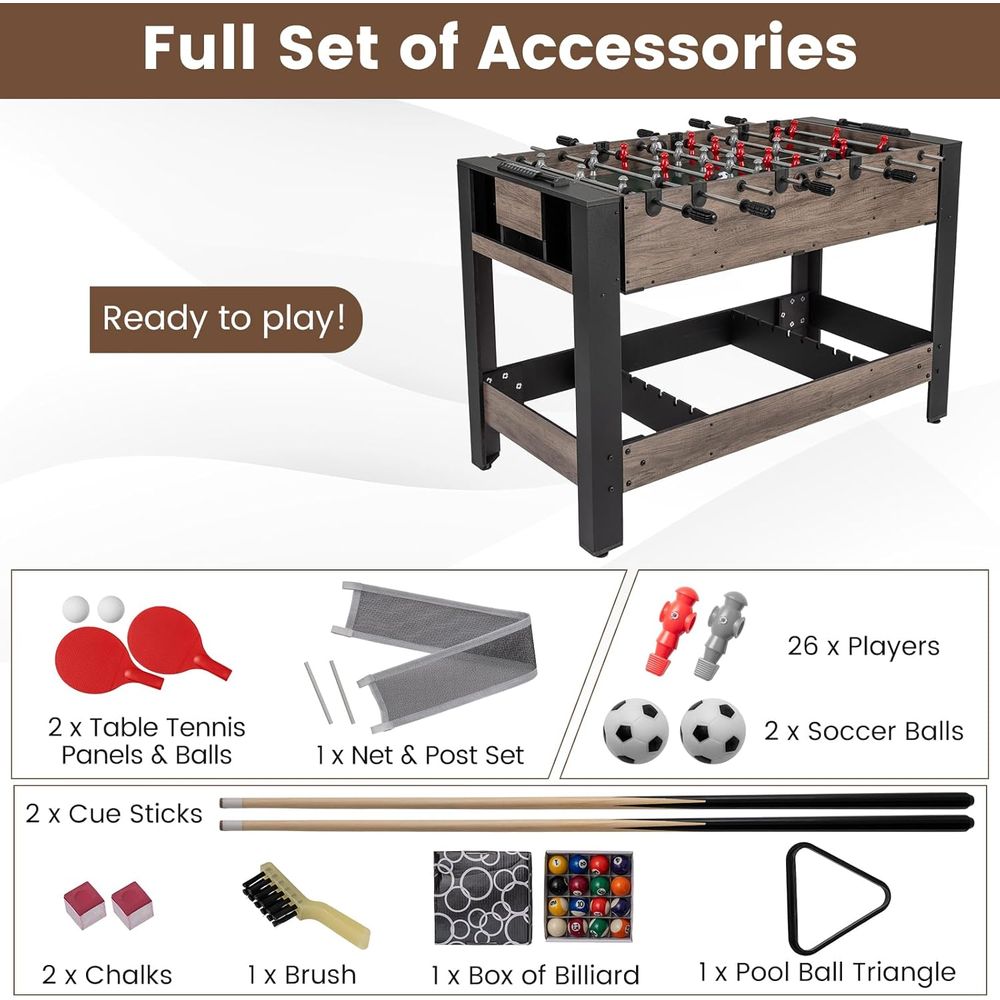 3-in-1 Swivel Game Table, 49'' - Table Tennis Or Tennis Table avis et prix