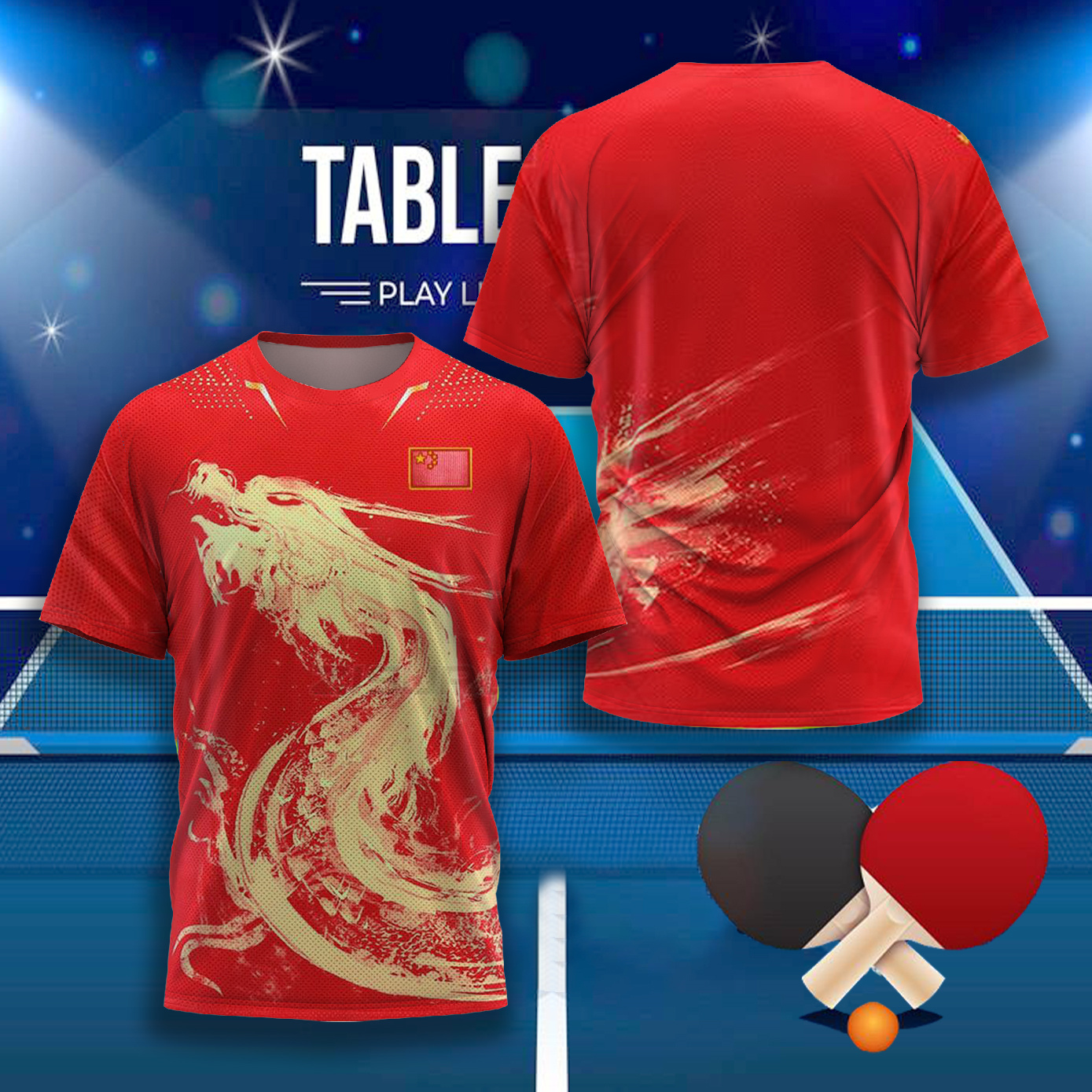 CHINA Dragon Table Tennis Grap - Table Tennis Xu Xin avis et prix