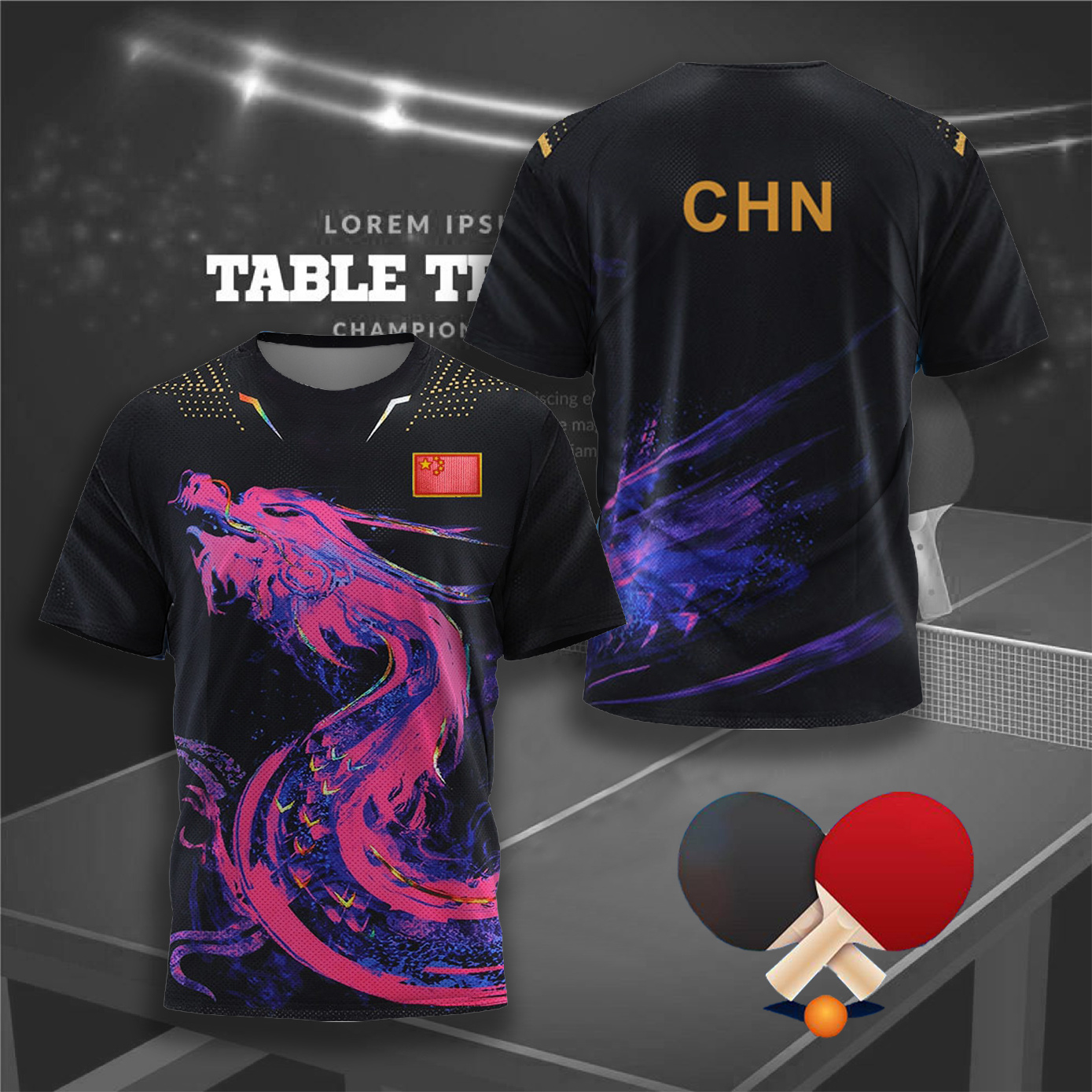 CHINA Dragon Table Tennis Grap - Table Tennis Xu Xin avis et prix