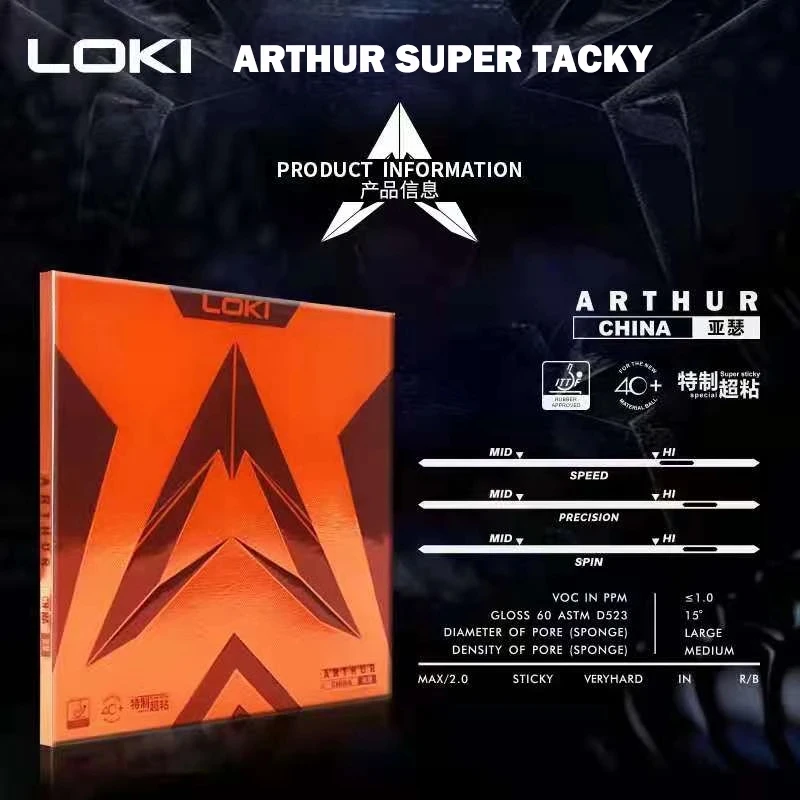 Original LOKI ARTHUR Europe/As - Table Tennis Xu Xin avis et prix
